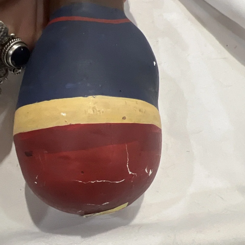 VINTAGE ROLY POLY PAPER MACHE 6.75